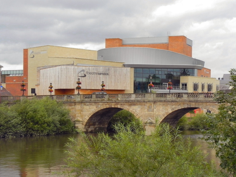 View of Theatre Severn and Welsh Bridge from Victoria Quay
