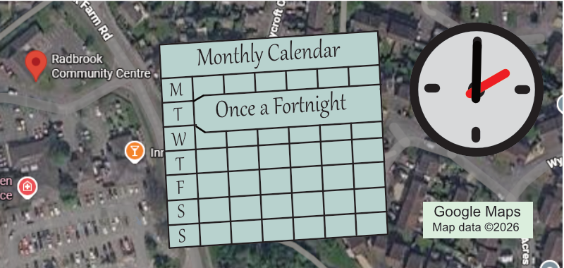 Graphic for the Exploring Mindfulness group, shows location, calendar and time.