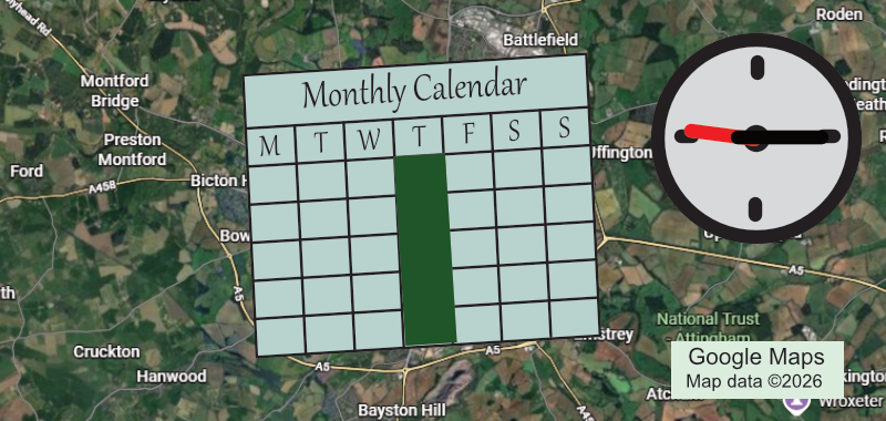 Graphic for the Walkers 2 Hill Strollers group, shows location, calendar and time.