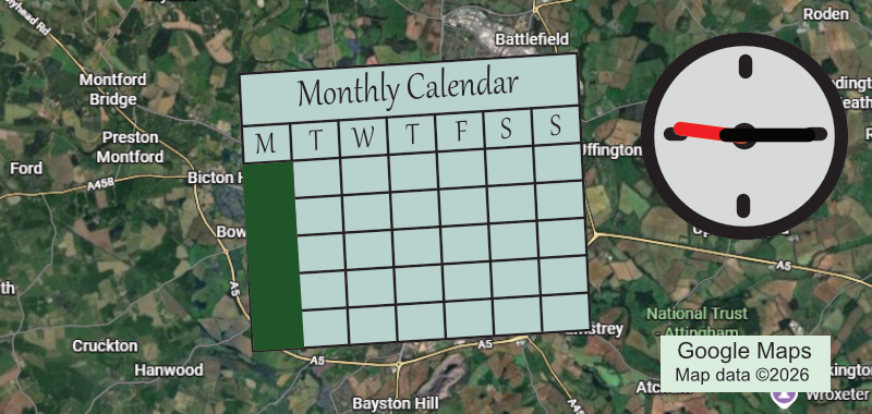 Graphic for the Walks Just Walking group, shows location, calendar and time.