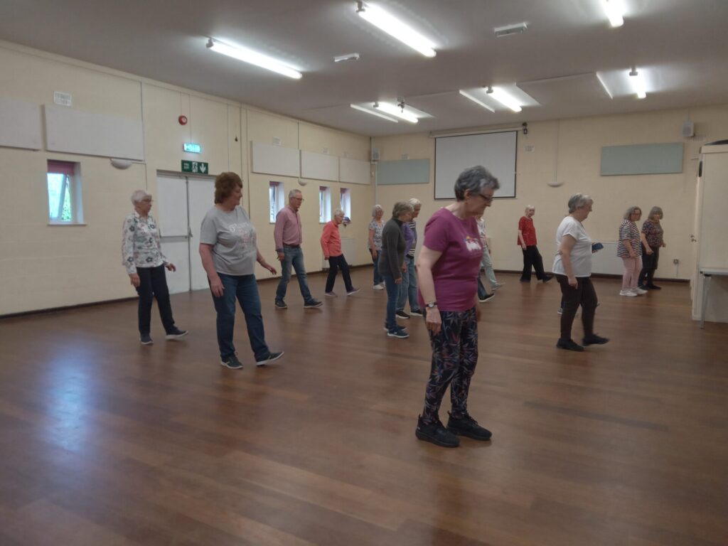 Members of the Line Dancing group.