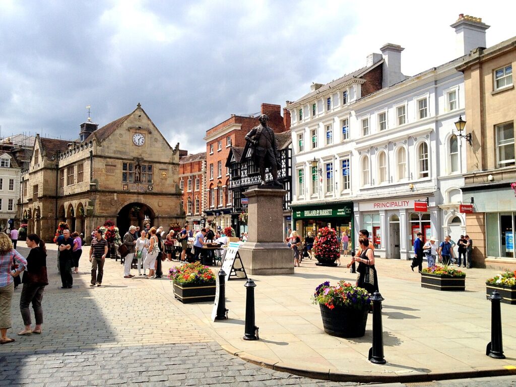 Image of the Market Square Shrewsbury